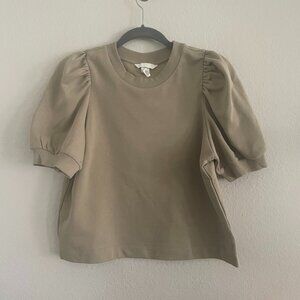 100% cotton puff sleeve top H&M